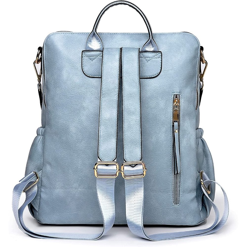 Women Backpack Purse, Fashion Leather Designer Ladies Rucksack, - Picture 5 of 5